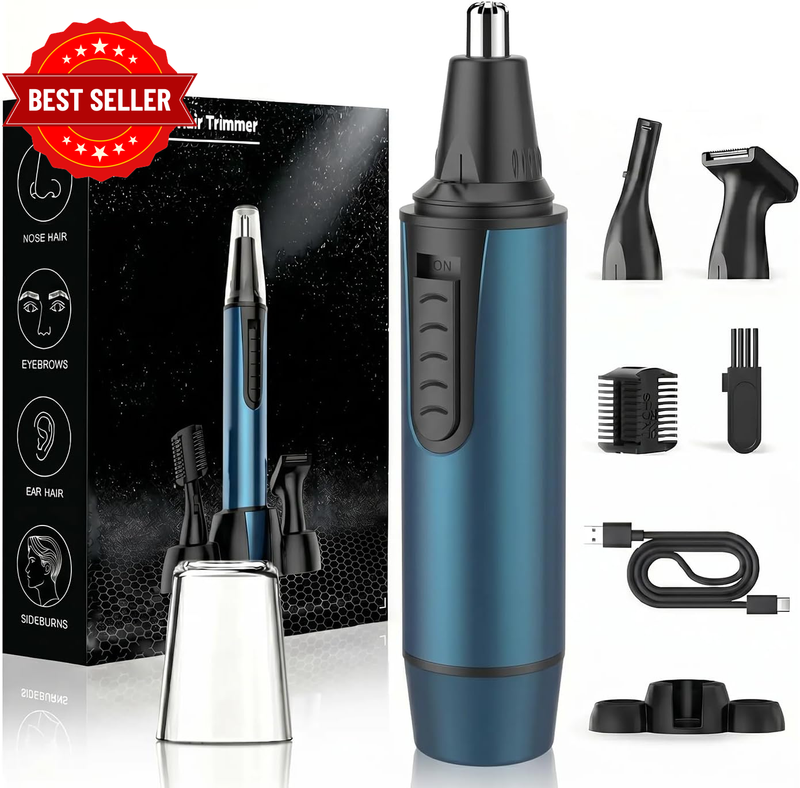 Nose Hair Trimmer for Men,2026 Professional 3 in 1 Painless Rechargeableear and 