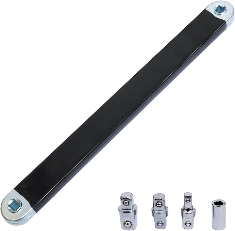 Universal Stubby Impact Offset Extender Wrench Socket Tool Set with 1/2'' 1/4''