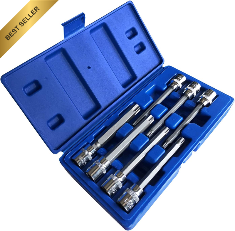 Extra Long Torx Star Bit Socket Set 7 Piece T25-T60 CR-V