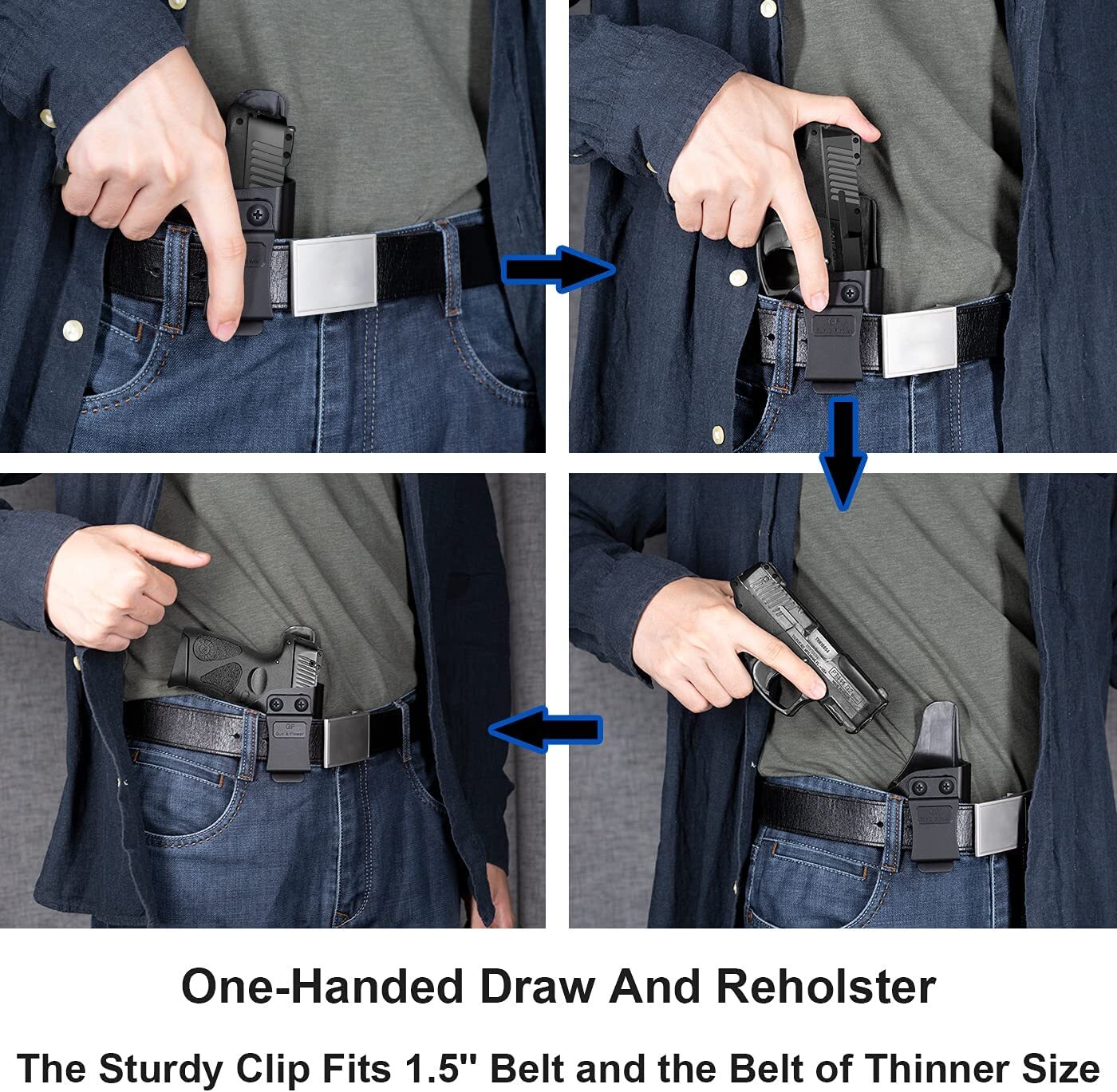 IWB Holster Fit S&W SD9VE&SD40VE Pistol,Inside Waistband Holster Concealed Carry