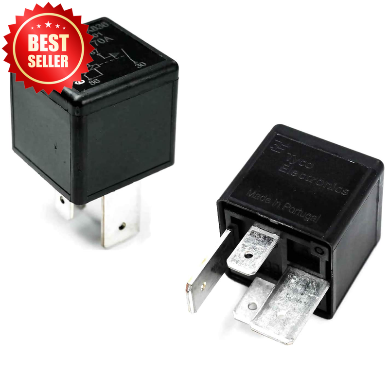 2 Pack 12V 70 AMP Automotive Relay Plug-In High Current Heavy Duty US