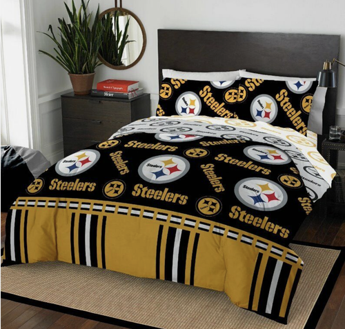 Вращающаяся кровать Northwest NFL Pittsburgh Steelers в комплекте с сумкой, ПОЛНАЯ