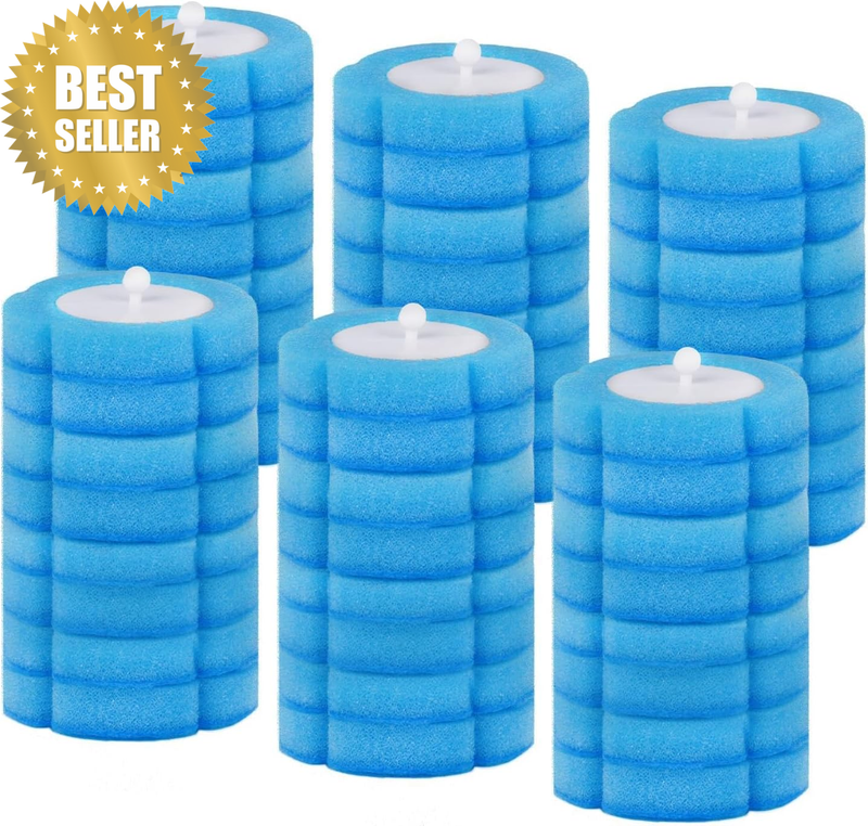 48 Count Blue Toilet Brush Refill Pads, Toilet Brush Refill 48 Pcs | Only Compat