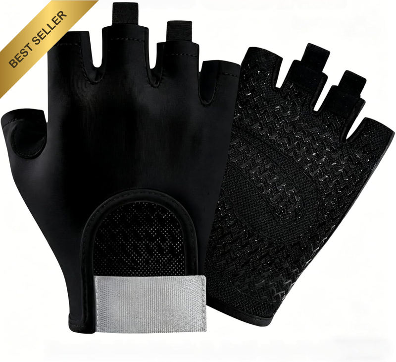 Half-Finger Cycling Fitness Gloves(Pair) Breathable, Quick-Drying, Slip-Resistan