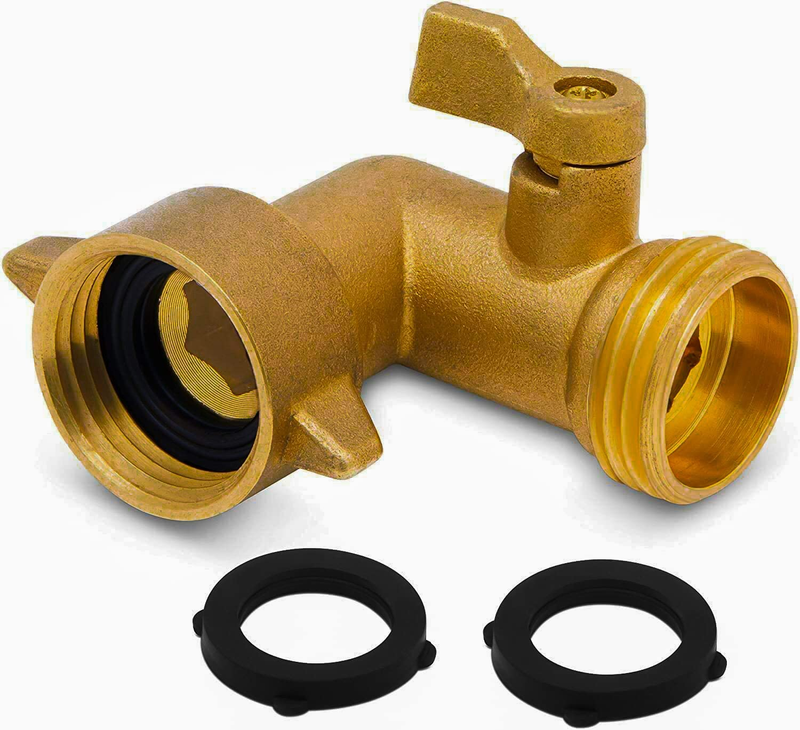 Elbow, Garden Hose Kink Protector With On/off S