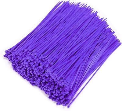 Pack of 100, 12'' Heavy Duty Cable Ties 40Lb Strength Self-Locking Zip Ties