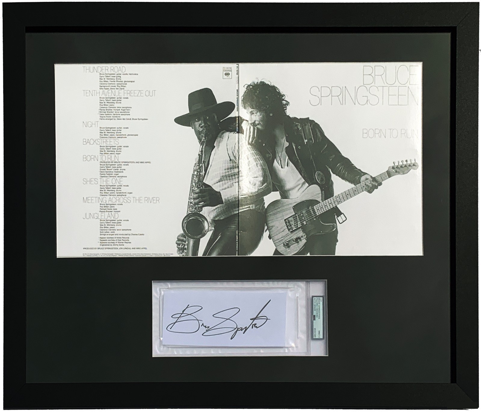 Bruce Springsteen Autographed Born to Run Album & Cut PSA