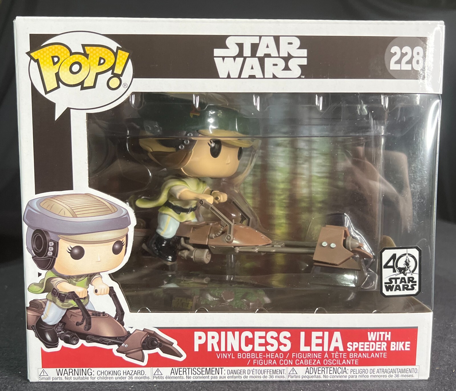 Funko POP! Star Wars Princess Leia with Speeder Bike #228 | eBay