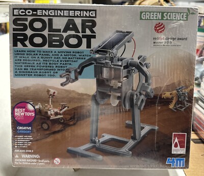 Toysmith #3797 Eco-Engineering Solar Robot Building Kit - New And Sealed.1