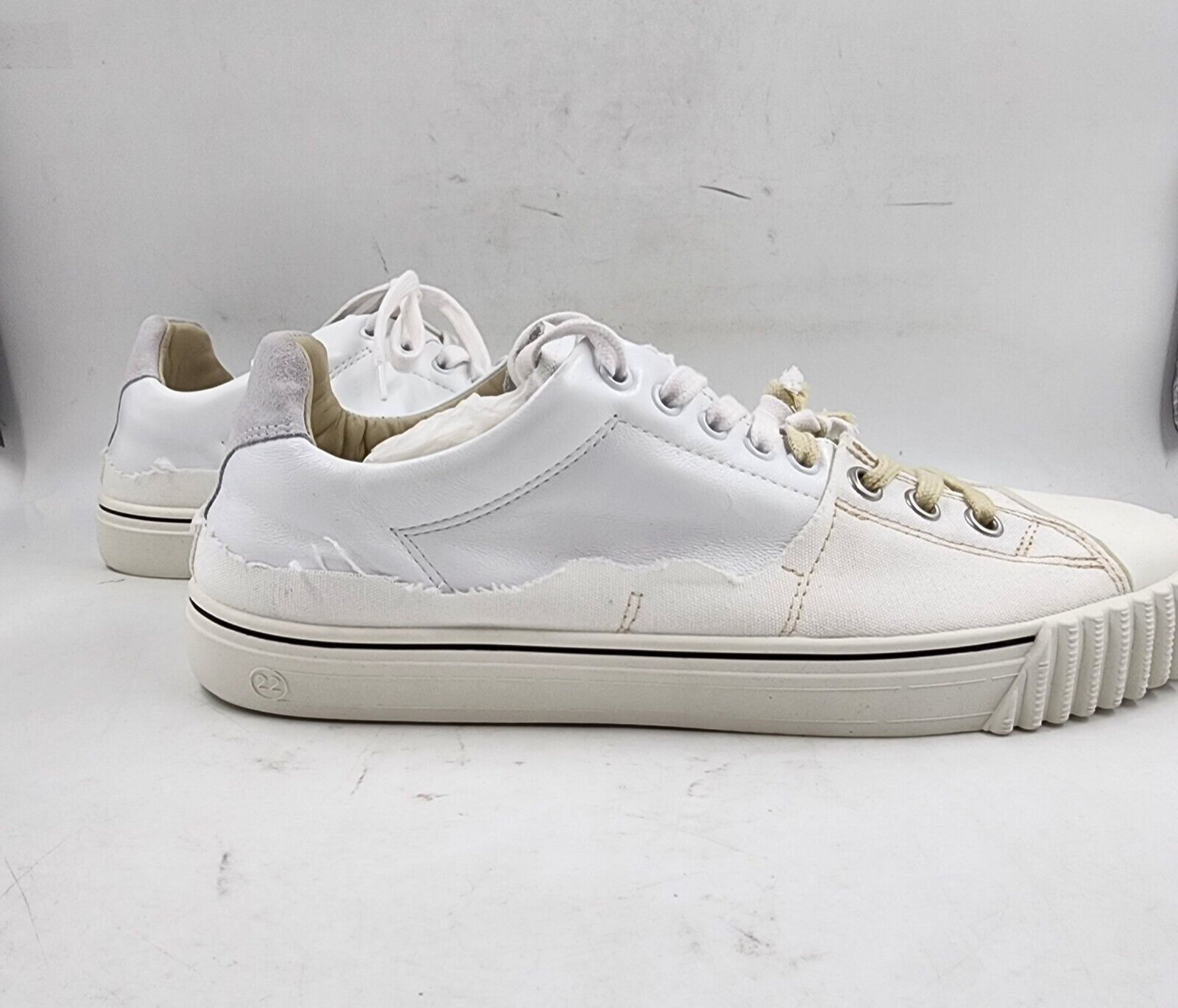 Maison Margiela New Evolution Distressed Lace-Up Sneakers