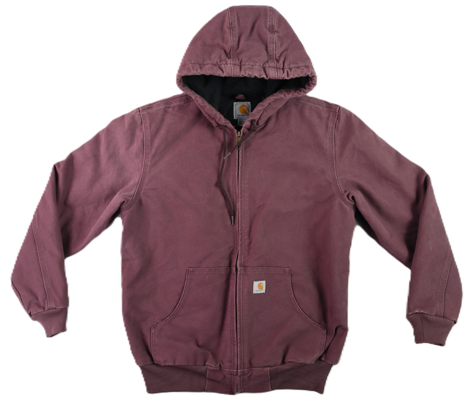 CARHARTT WJ130 Womens S Purple Washed Duck Quilted Lined