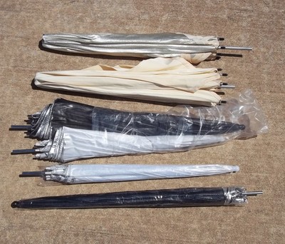 PHOTOGRAPHIC UMBRELLAS, SET OF SIX, NICE