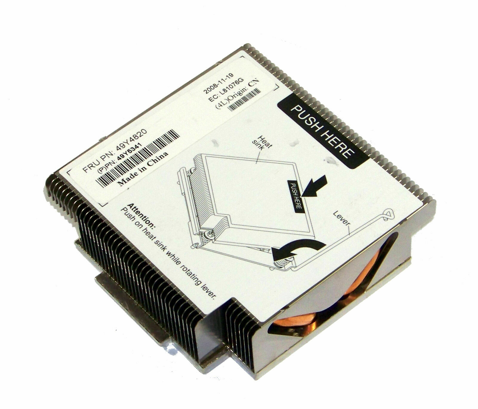 IBM 49Y5341 System x3550 M2 x3650 M2 M3 Processor Heatsink | FRU 49Y4820 OKay