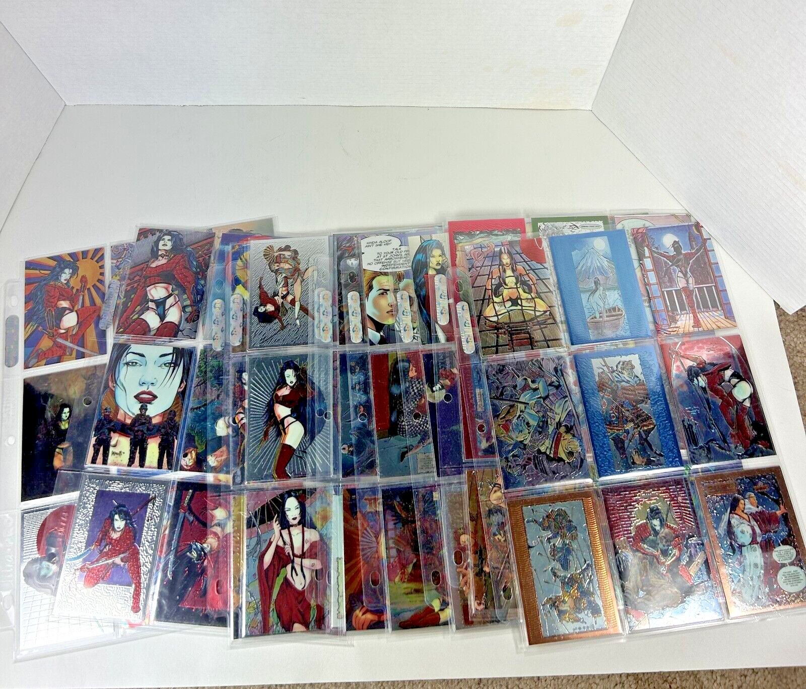 1995 Shi All-Chromium Complete Trading Card Set 90 Cards