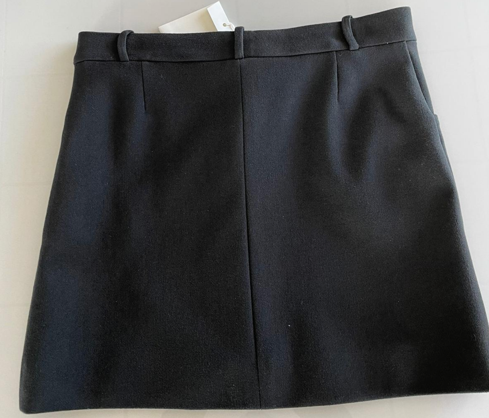 Pre-owned Chloé Paris Women's Iconic Cult Wool Silk Mini Skirt Hot 38 In Black