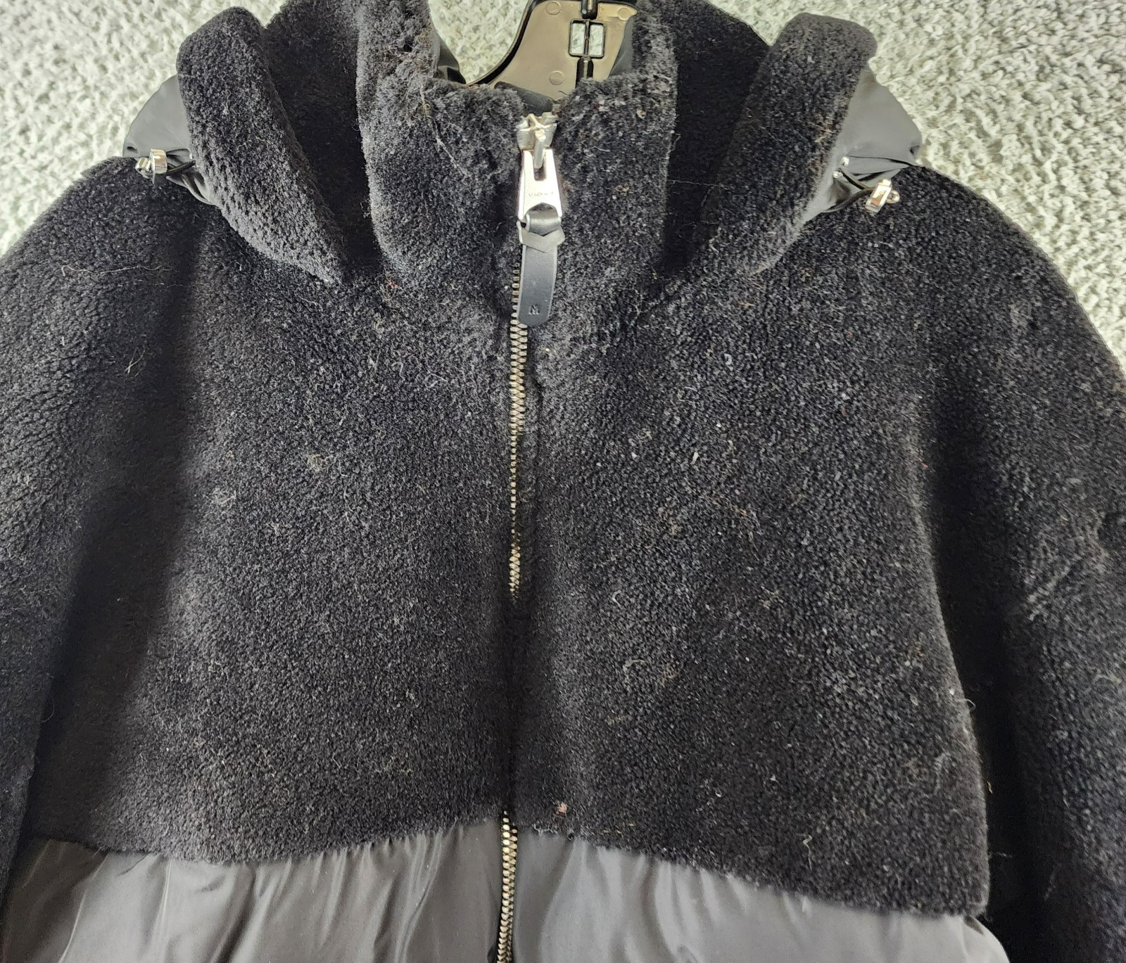 Mackage Junia Down Hooded Full Zip Coat Women's XL Black Full Zip Long Sleeve - Picture 4 of 15