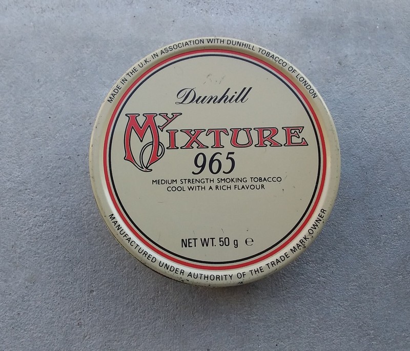 Dunhill_boite Ã Tabac Mixture 965 Medium_pour Collectionneur.