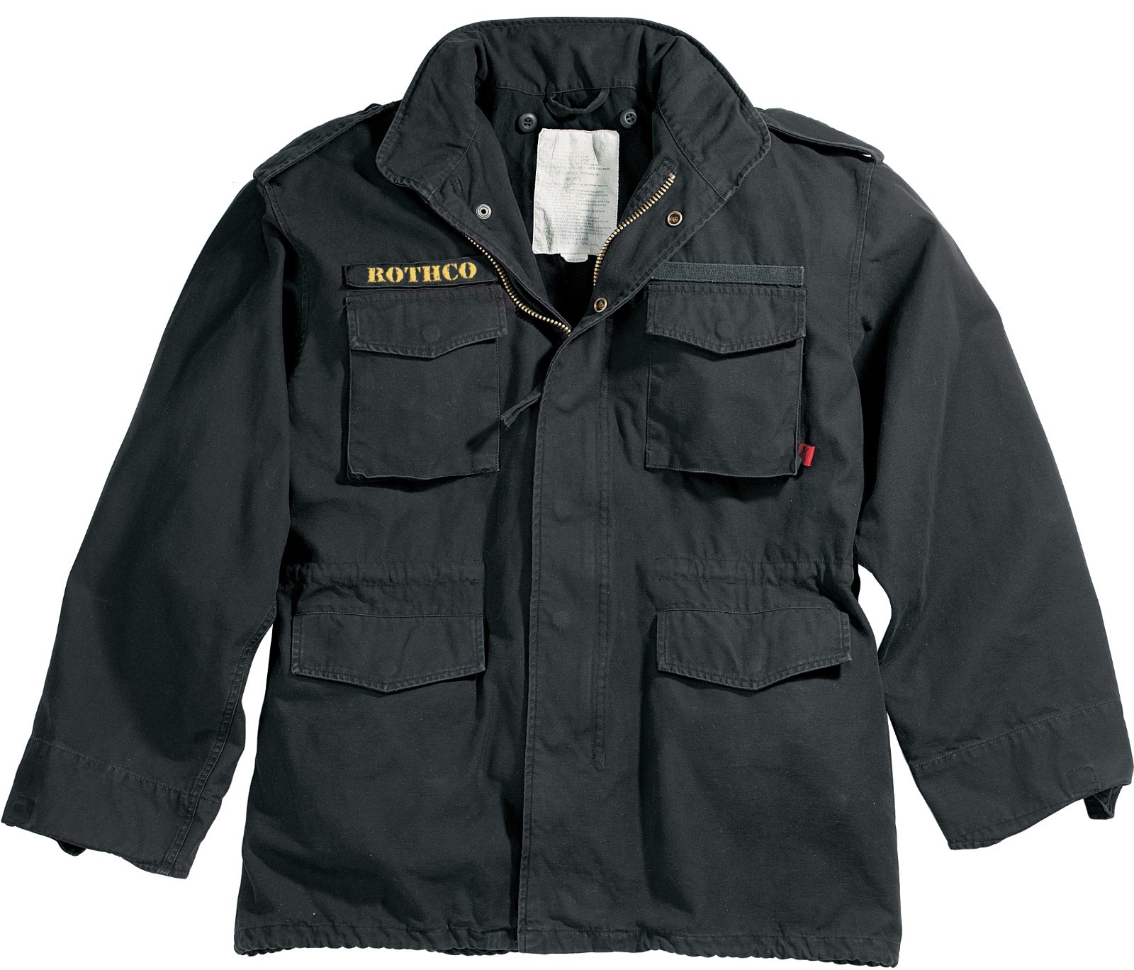 Black Vintage M-65 Military Field Jacket Army Lightweight Black Vintage M-65 Military Field Jacket Army Lightweight