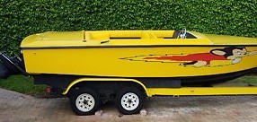 Donzi clone restored 1969 20' MONZA speed boat, to much new to list, no reserve