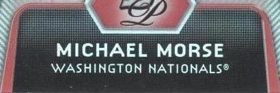 2012 Bowman Platinum - Mike Morse #CES-MMS