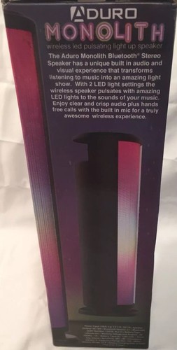 Aduro LED Bluetooth Speaker with Pulsating Lights, Wireless Color Changing