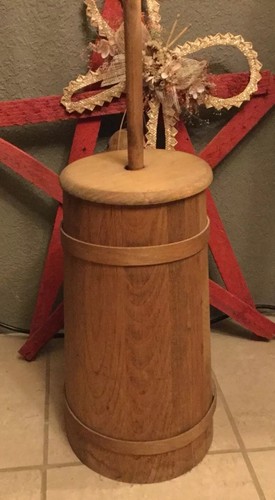 Vintage Wooden Butter Churn ~ All Wood Butter Churn ~ Great Vintage Condition !