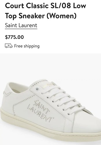 【送料&関税込】Saint Laurent Pastel Pink Leather Court Clas SAINT LAURENT Grain De Poudre Classic Monogram Cassandre