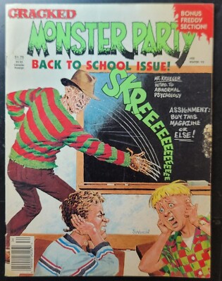 Cracked Monster Party Magazine #22 Freddy Nightmare Elm Street  Halloween Horror