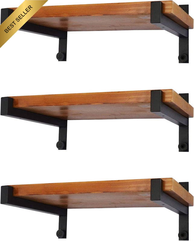 6 Pcs 12 Inch Heavy Duty Shelf Brackets Wall Mounted Industrial Metal Supports
