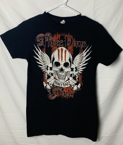 Vintage Three days grace Skull Rock Band T Shirt Bay Island Tag
