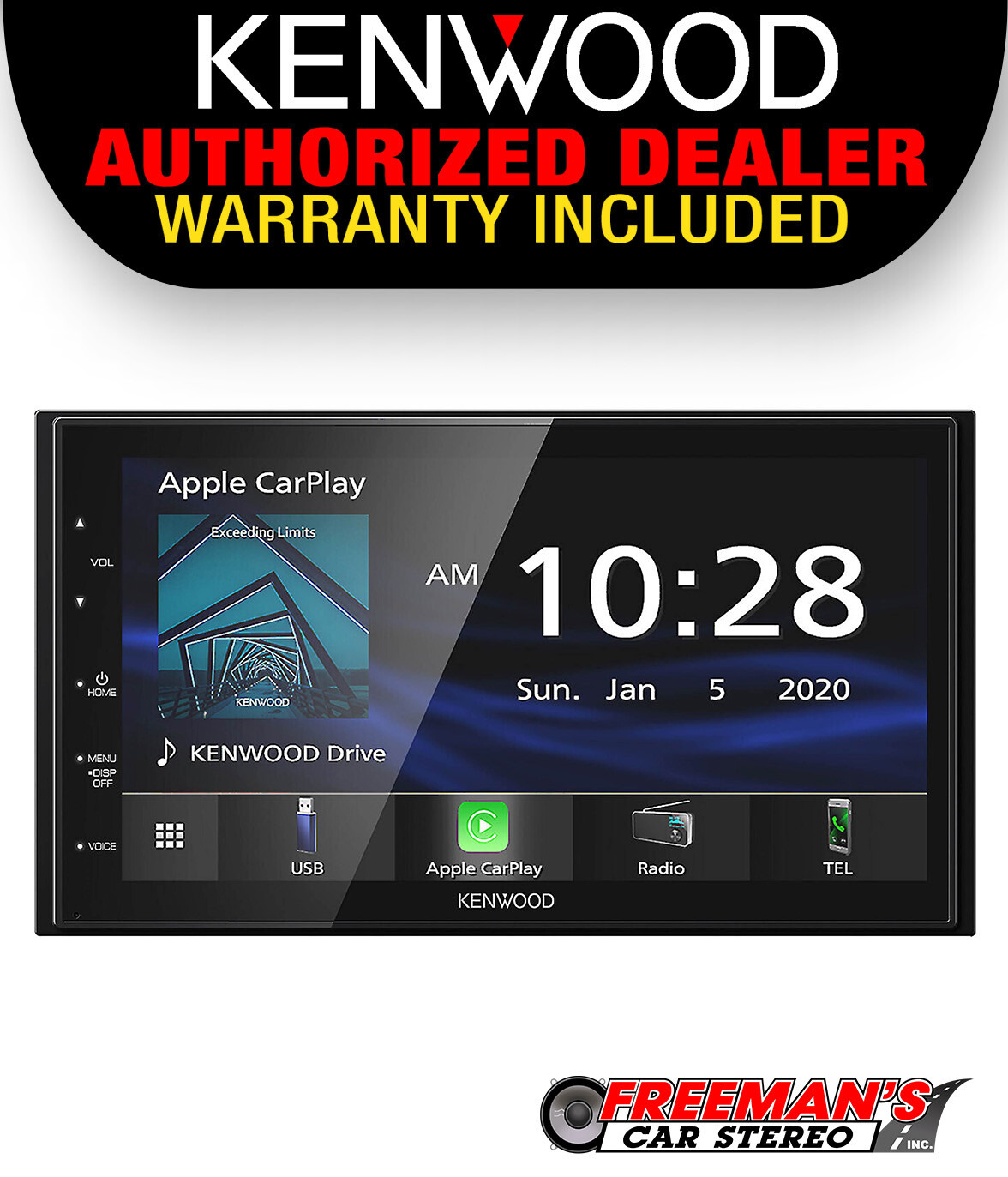 Kenwood DMX4707S 6.8" Apple CarPlay & Android Au