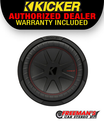 Kicker 48CWR124 CompR Series 12'' 4-Ohm Dual Voice Coil Subwoofer