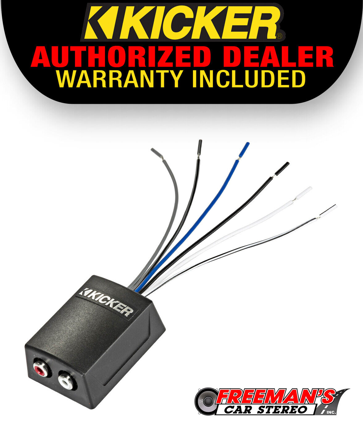 KICKER 46KISLOC2 Speaker Wire-to-RCA Line-Out Converter w KICKER 46KISLOC2 Speaker Wire-to-RCA Line-Out Converter w
