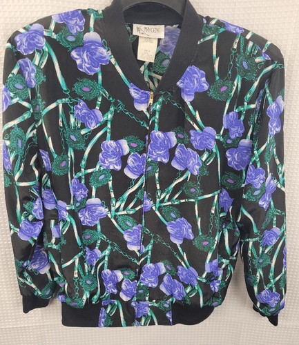 【Vintage】flower jacket Spring Women Retro Floral Print Jacket V-neck Long Sleeve
