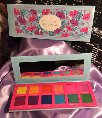 ACE BEAUTE Slice of Paradise 12 Bright Colors Eyeshadow Palette BNIB RV$35