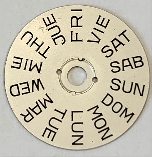 Pièce Montre PUW 1463 2561/1 - Indicateur Disque Calendrier 3 Jours, Neuf Sans étiquette