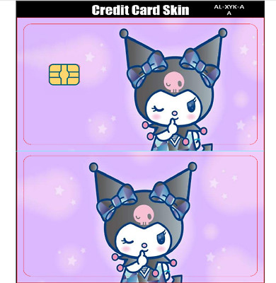 Sanrio Hello Kitty Kuromi Credit Card Smart Sticker Skin Precut Small Chip Debit