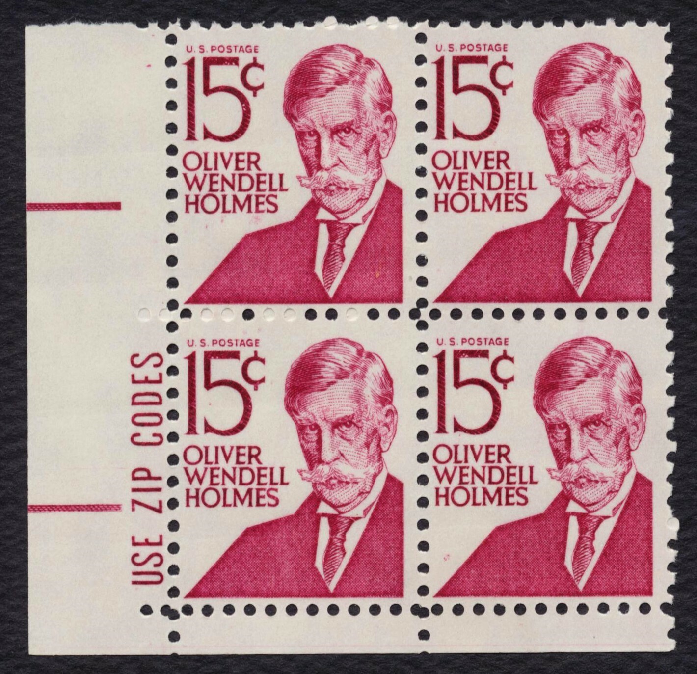 1288 15c Oliver Wendell Holmes, Zip Block [LL] Mint **ANY 5