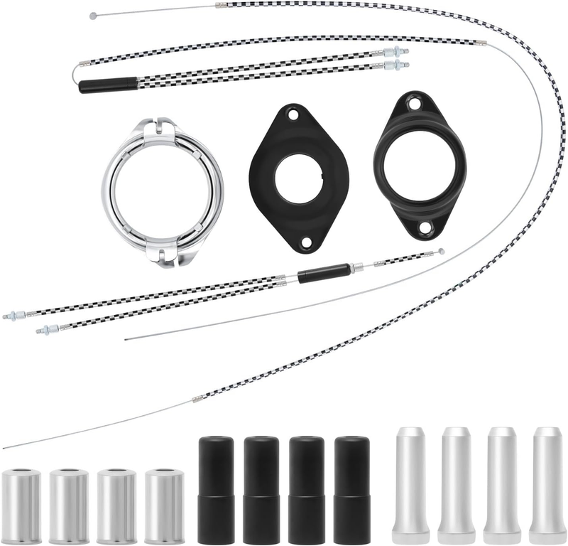 BMX Gyro Brake Cables Front/Rear with Spinner Rotor - Heat-Resistant Stainless S