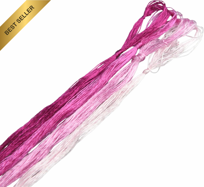 4 Skeins Mulberry Silk Floss Embroidery Thread Floss-Cross Stitch Threads China