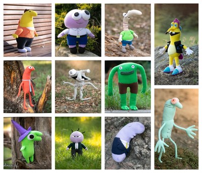Smiling friends Shrimp plush Shrimp guy plush handmade soft decoration