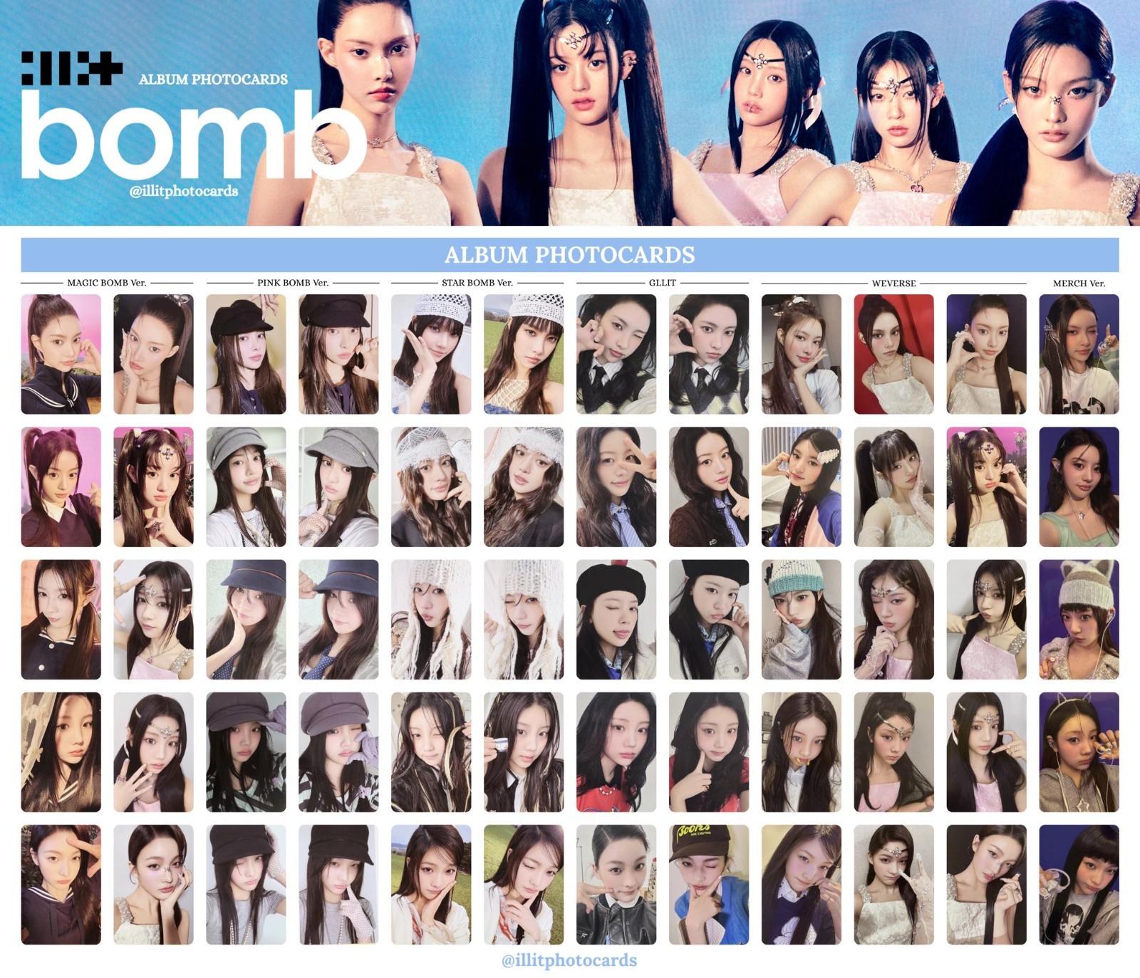 ILLIT アイリット bomb アルバム トレカ イロハ セット ウォンヒ us