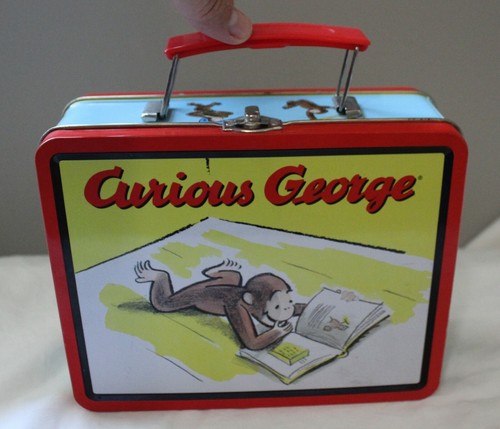 curious george magnetic tin play set