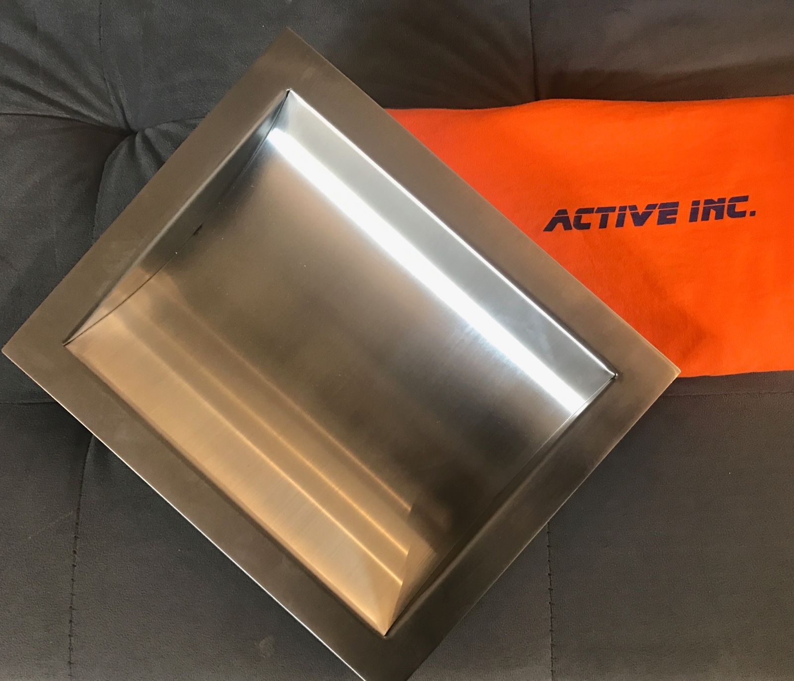 Stainless Steel Drop-In Deal Tray, Brushed Finish, 12" (w) x 10" (d)