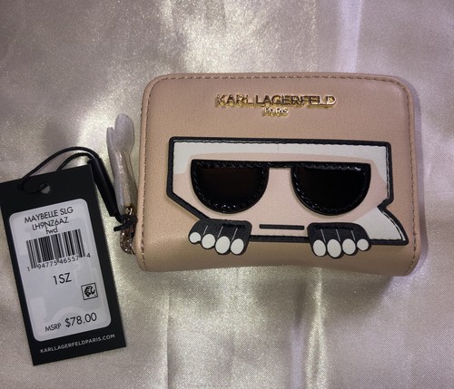 karl lagerfeld  ミンクコート Karl Lagerfeld Maybelle SLG Fawn Zip Around Wallet Peeking