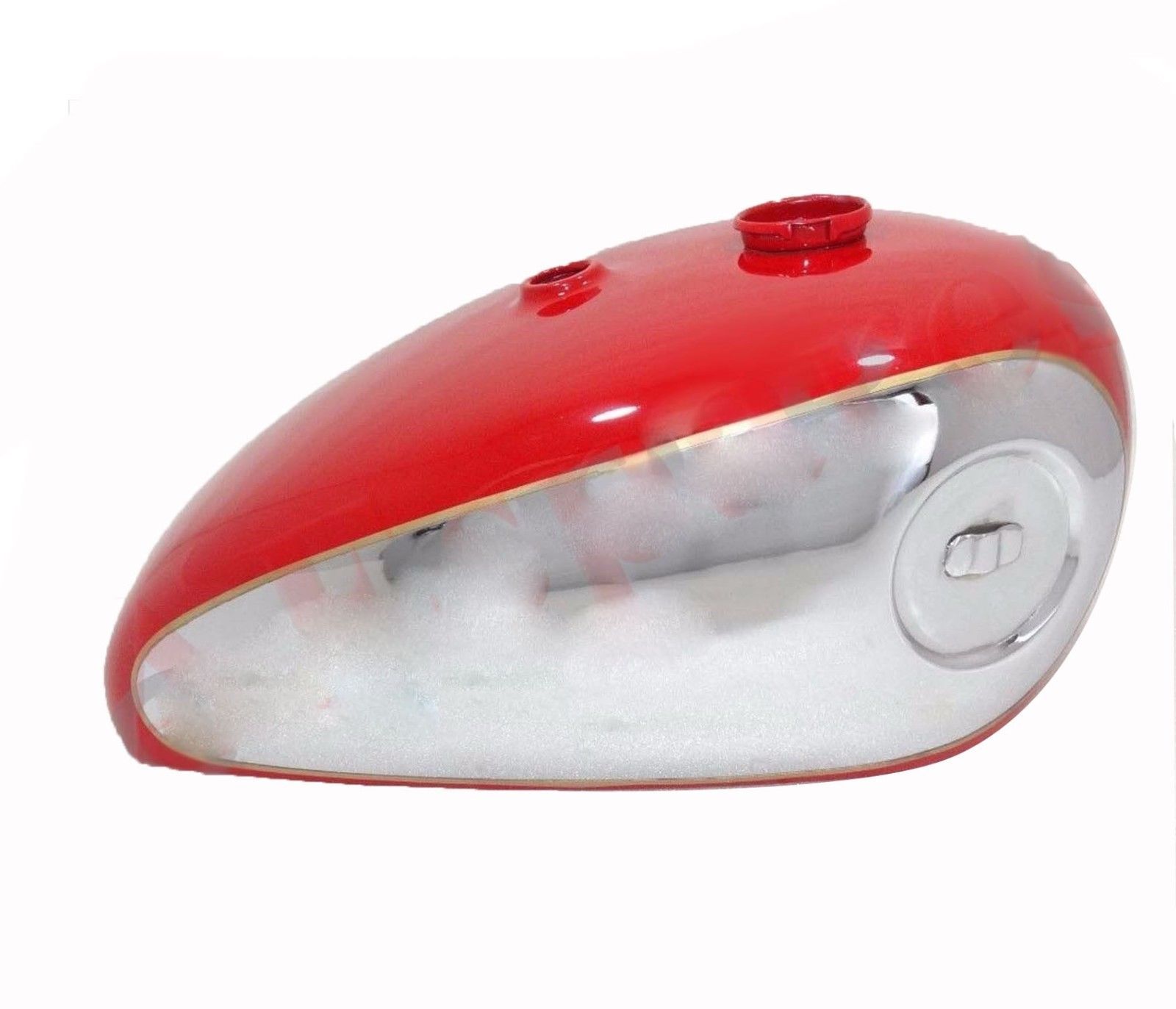 BSA B31 A7 A10 swing arm frame gas fuel petrol tank Chrome plated and Red Painted   