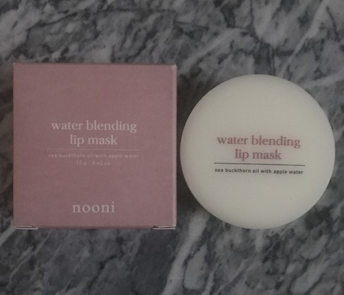 New/HTF •NOONI• Water Blending Lip Mask ~Sea Buckthorn Oil/Shea Butter