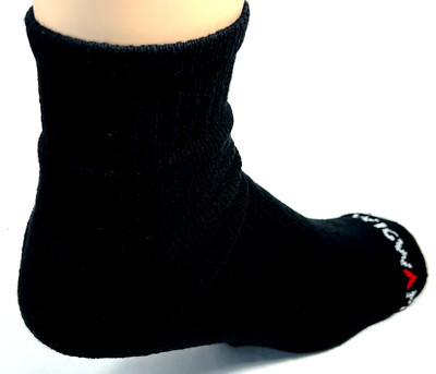 WIGWAM 3-PAIRS SUPER 60 QUARTER SOCKS COTTON BLEND BLACK SZ XL FIT 12-15 SHOE