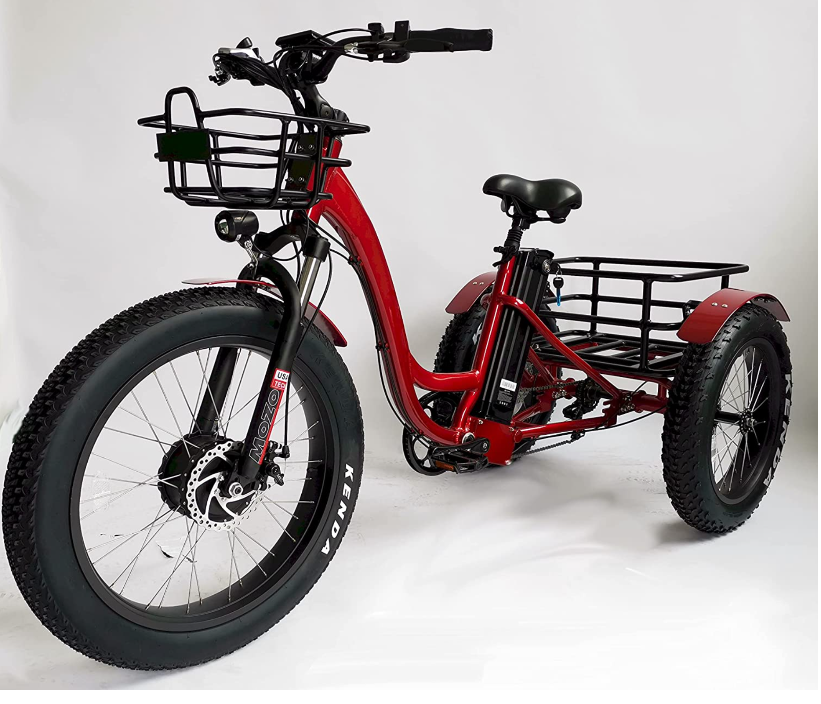 26" Adult Fat Tire 26x4.0 Tricycle wheel Trike Wheelset  3 wheels convert kit