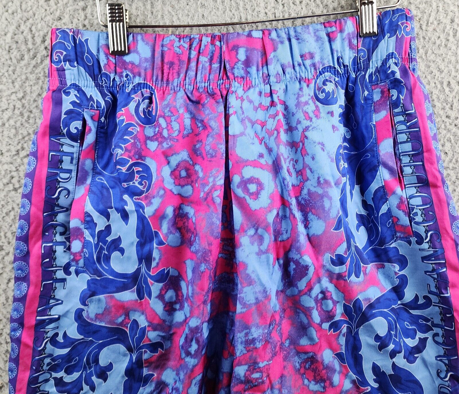 Versace Jeans Couture Corti Bermuda Shorts Men's XS Cerulean Elastic Waist~ - Picture 3 of 16